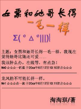 小说：女票和她哥长得一毛一样，作者：淘淘琪